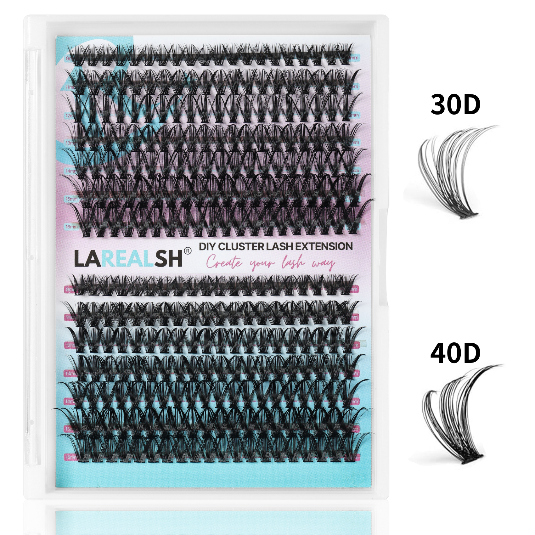 280pcs 30D+40D Cluster Lash Extension-REAL LASH