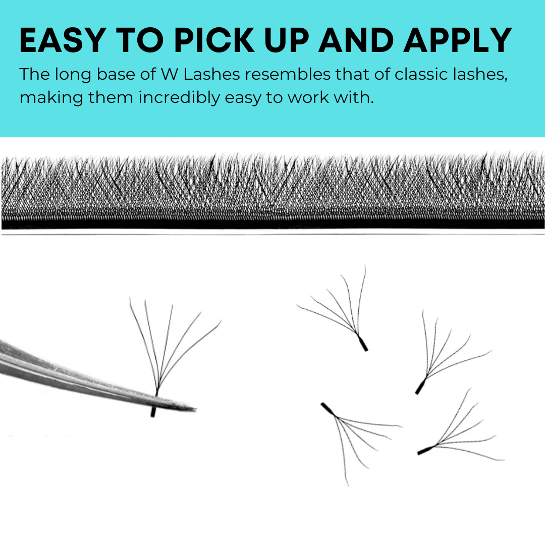 REAL LASH 5D W Shape Premade Fans 0.07 Eyelash Extensions-REAL LASH