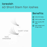 6D Russian Premade Volume Fans-REAL LASH