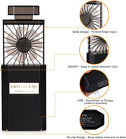 Handheld Perfume Fan Rechargeable 3 Speeds-REAL LASH