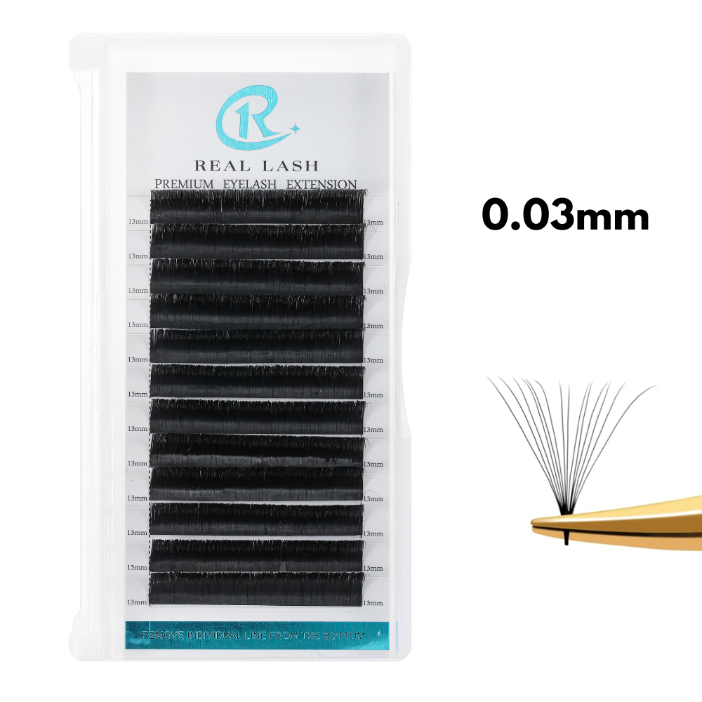 Easy Fanning Lash Extensions 0.03mm