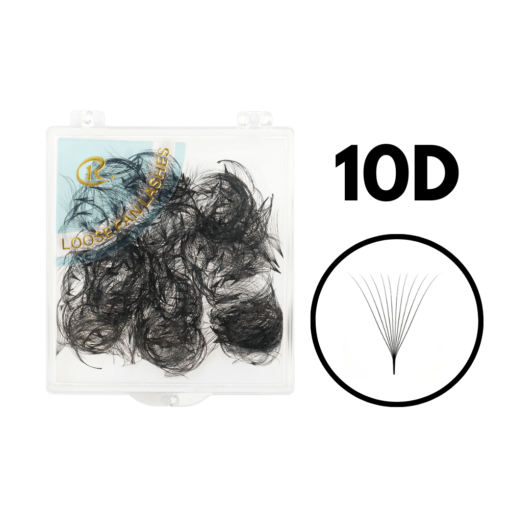 10D Promade Volume Loose Fans Pointy Base(500 Fans)-REAL LASH