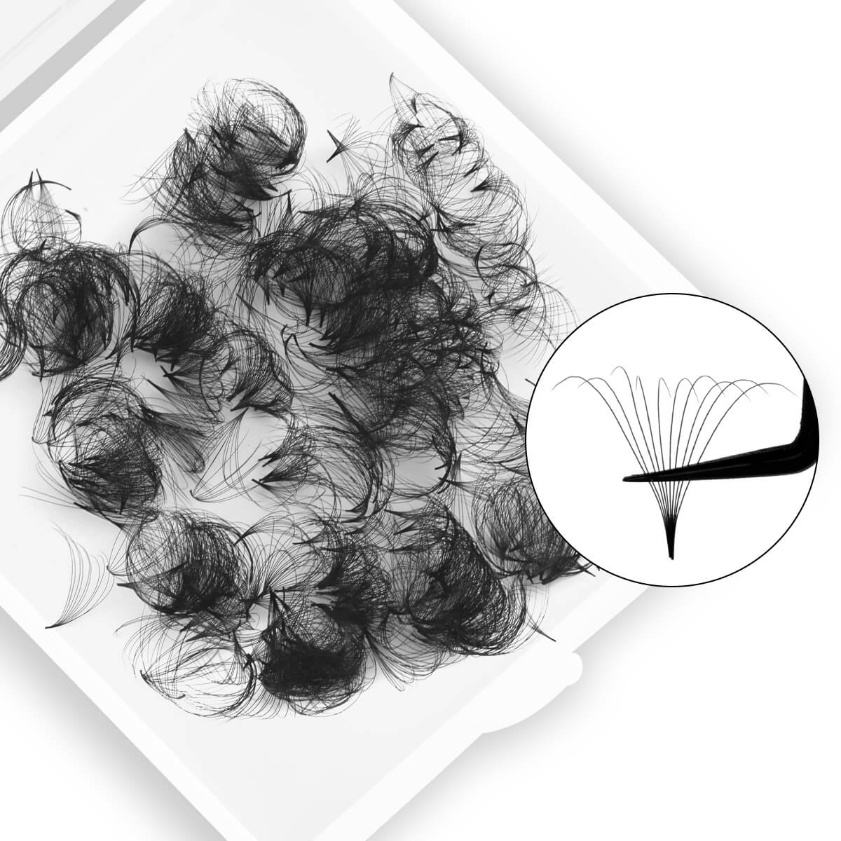 10D Promade Volume Loose Fans Pointy Base(500 Fans)-REAL LASH