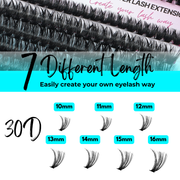 240pcs 30D Lash Cluster DIY Eyelash Extension Kit-REAL LASH