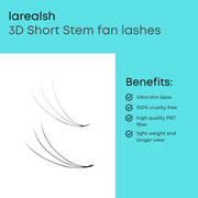 3D Russian Premade Volume Fans-REAL LASH