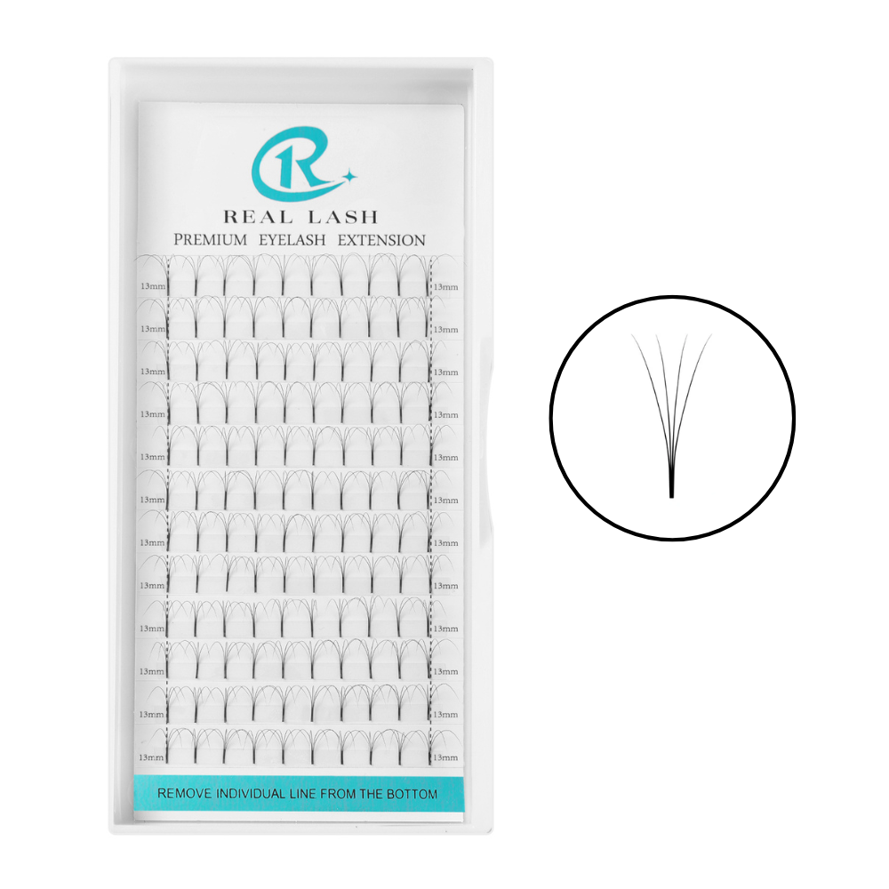 4D Long Stem Premade Fans Lashes-REAL LASH