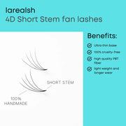 4D Russian Premade Volume Fans-REAL LASH