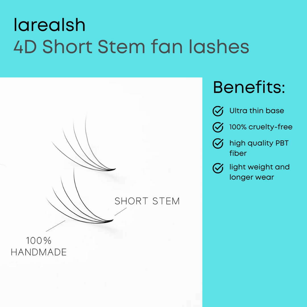 4D Russian Premade Volume Fans-REAL LASH