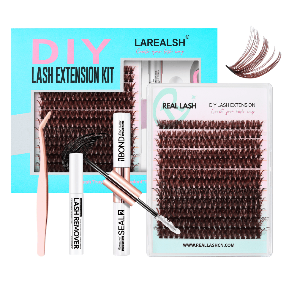 Brown 60D Cluster Lashes Kit