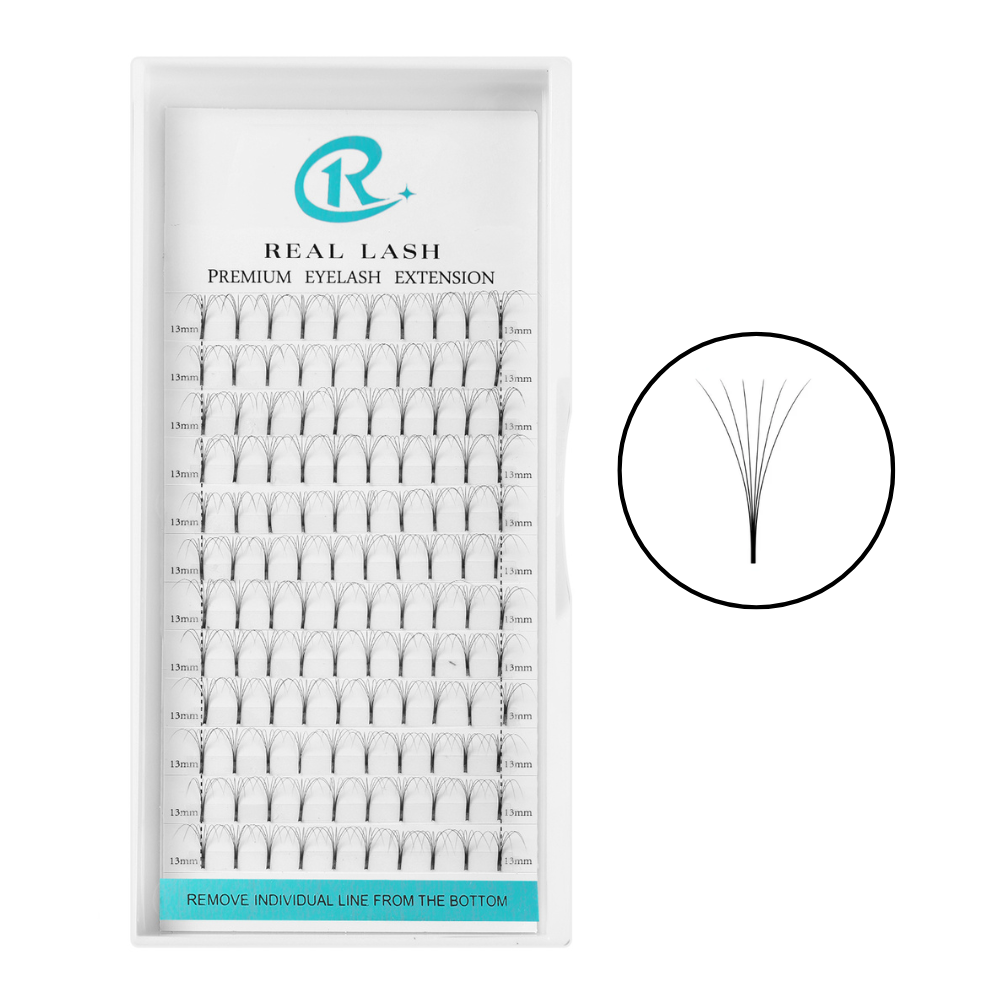 6D Long Stem Premade Fans Lashes-REAL LASH