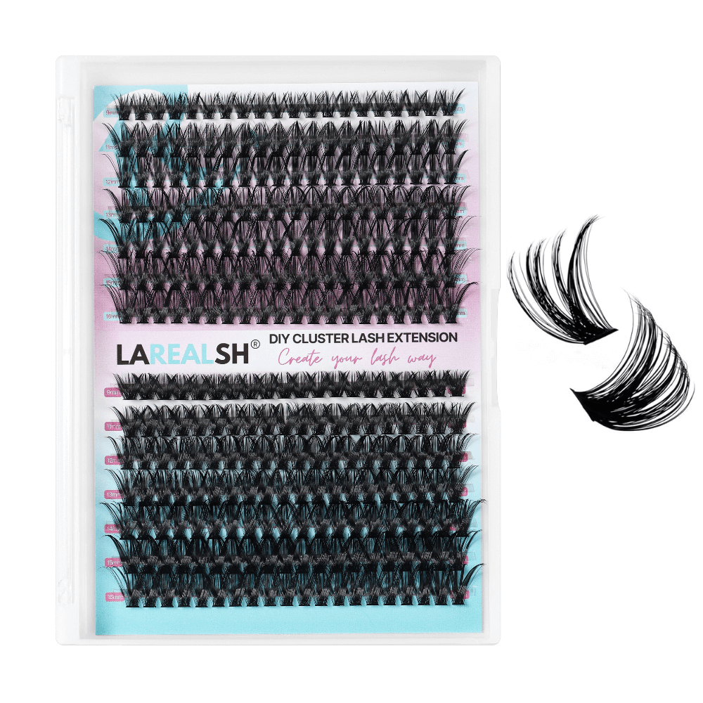 280pcs 80D+100D Cluster Lash Extension