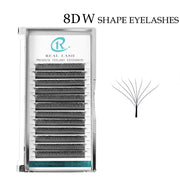 REAL LASH 8D W Shape Premade Fans 0.07 Eyelash Extensions-REAL LASH