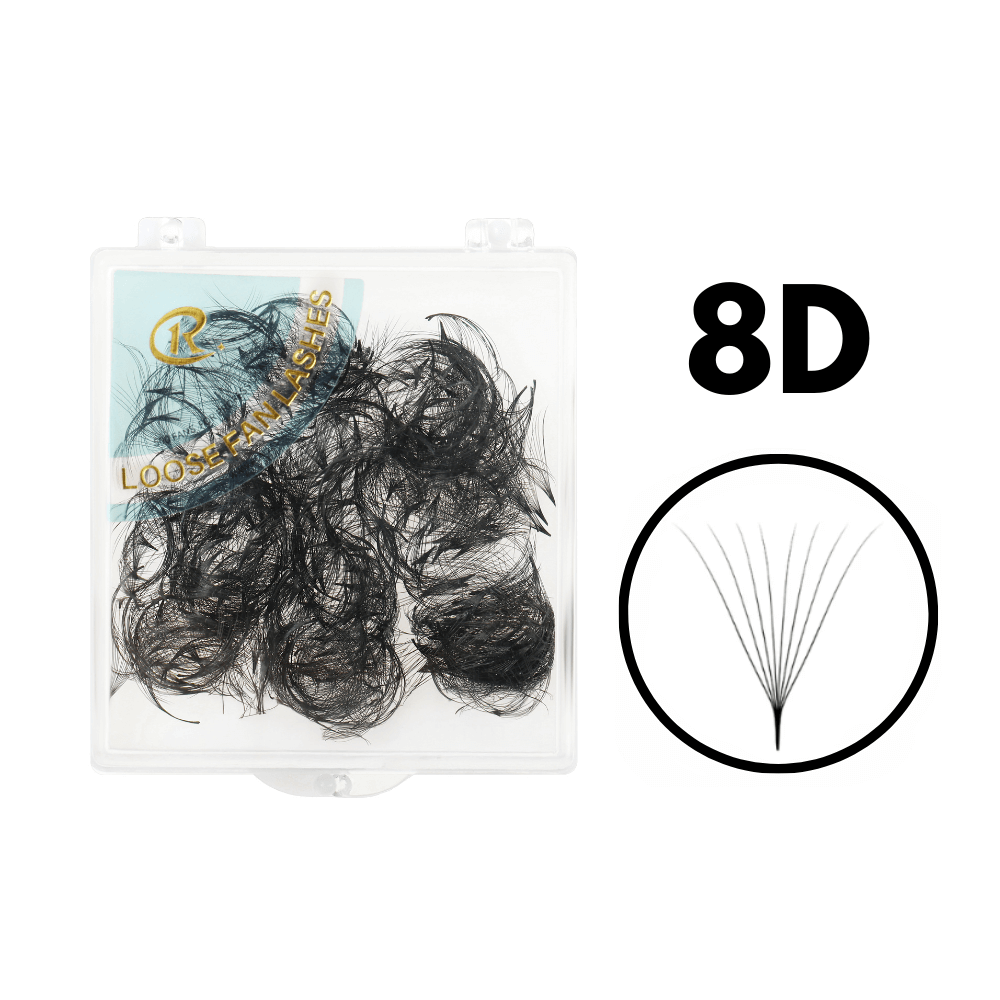 8D Promade Volume Loose Fans Pointy Base(500 Fans)-REAL LASH