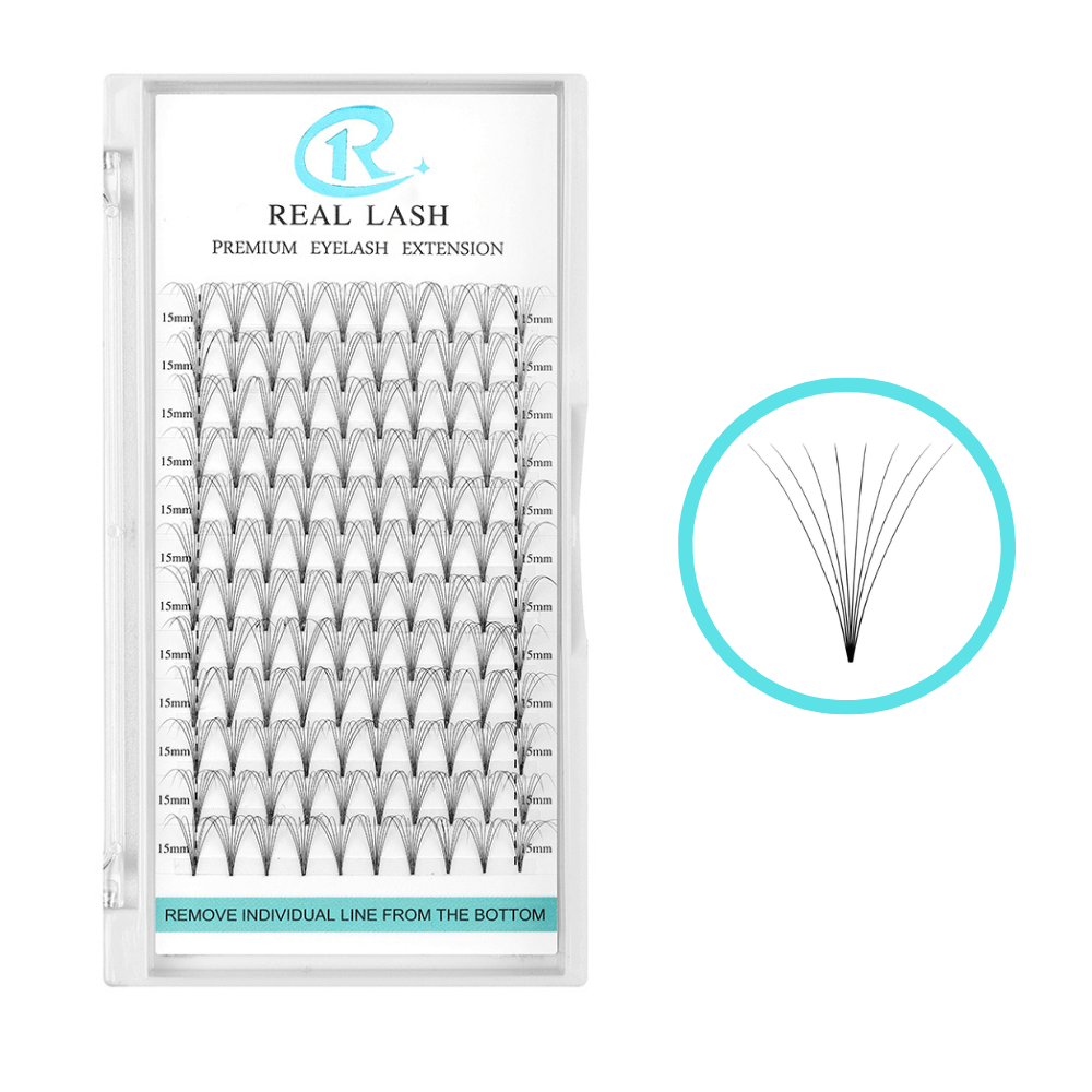 8D Mega Volume Fans Short Stem-REAL LASH