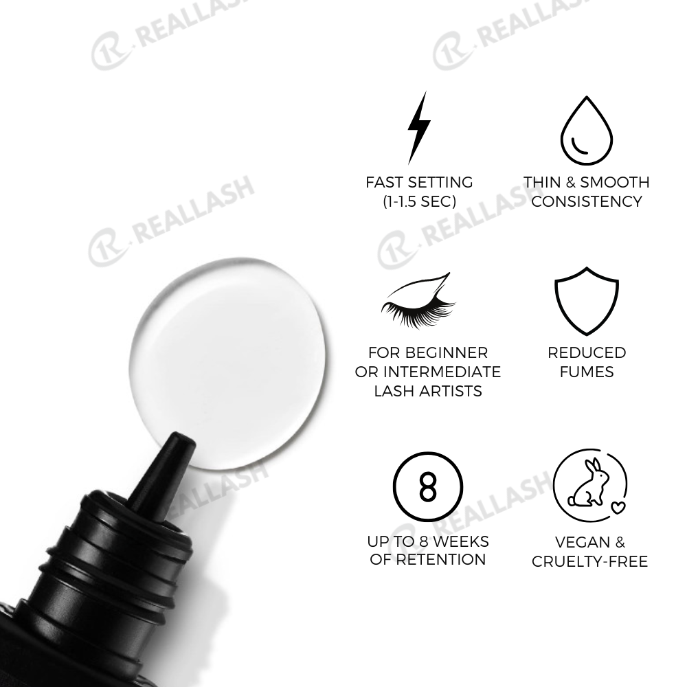 Crystal Clear Eyelash Extension Adhesive-REAL LASH