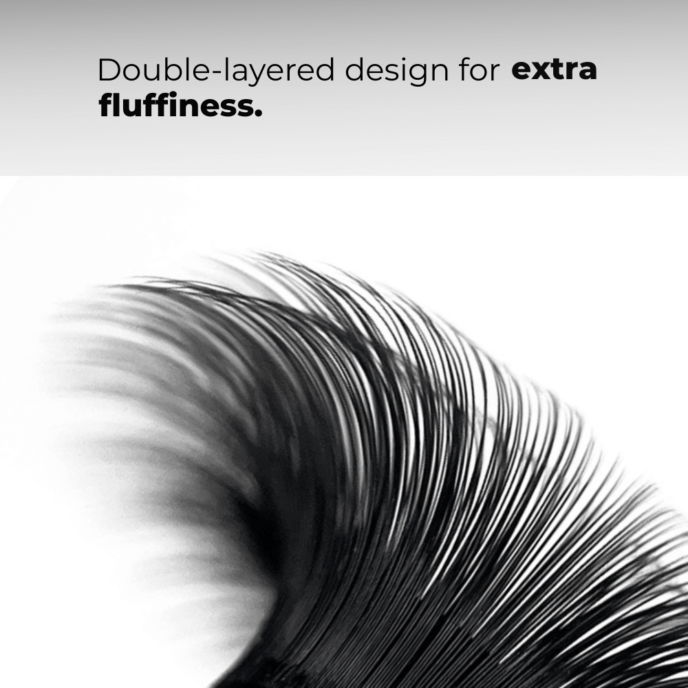 Extensiones de pestañas Easy Fanning de 0,05 mm