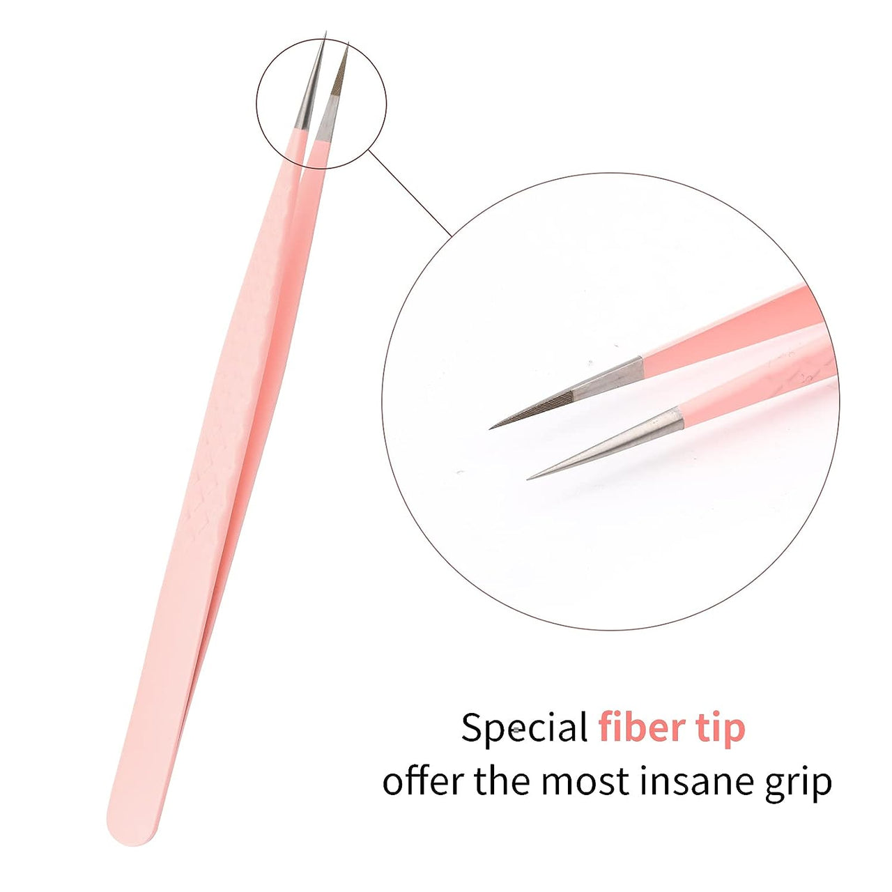 Fiber Tip Straight tweezer-REAL LASH