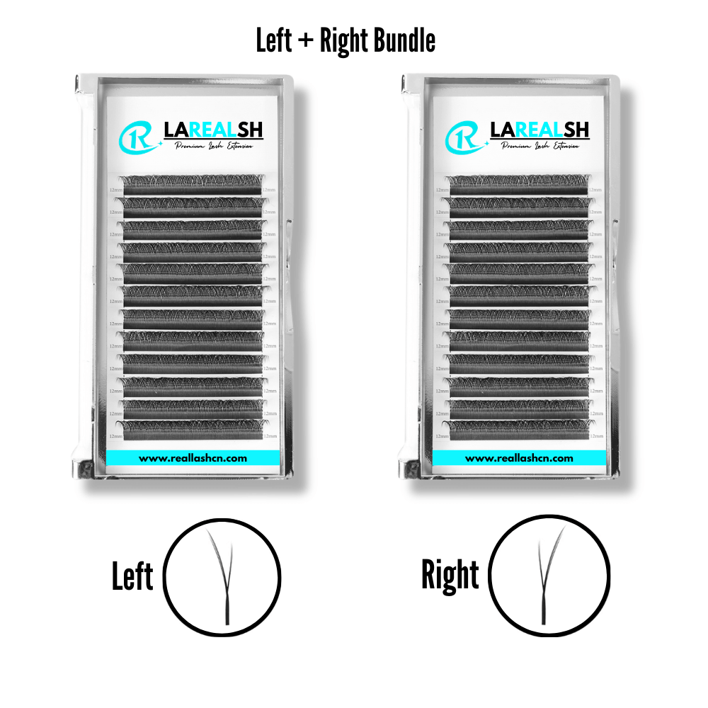Foxy Y 0.07 Premade Lash Extensions(Left+Right Bundle)-REAL LASH