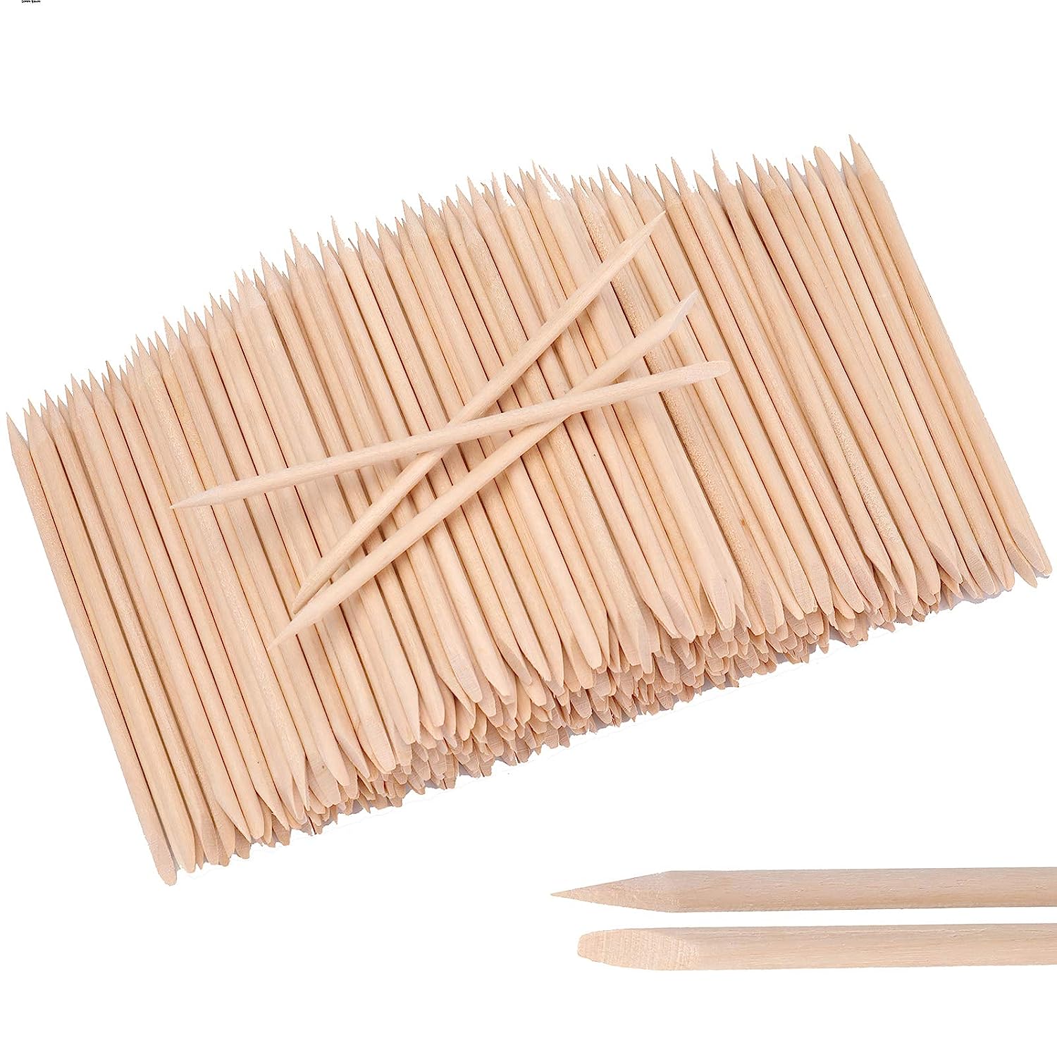 Orange Wood Nail Sticks 100Pcs-REAL LASH