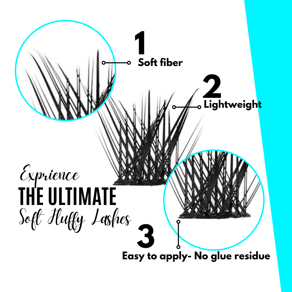 DIY Individual W Lashes Cluster D 8-16mm 144PCS