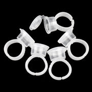 Eyelash Glue Ring Cup Holder With Cover Cap 50 pcs-REAL LASH