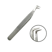 Fiber Tip 90 Degree Boot Lash Tweezers-REAL LASH