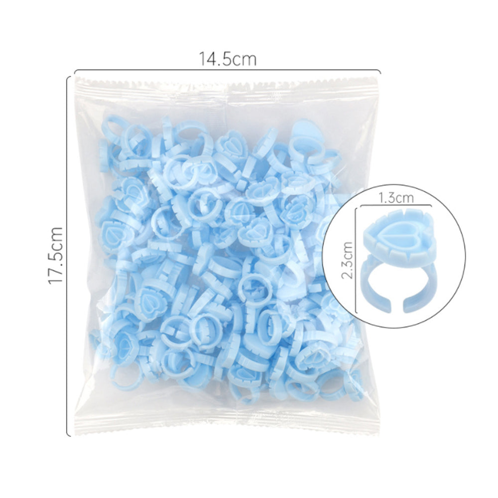 Heart Glue Holder Ring 100pcs - Real Lash