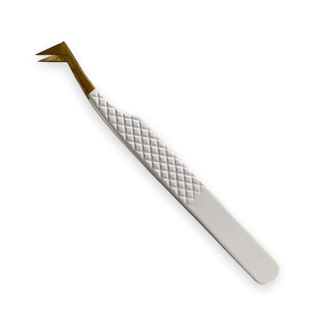 White Diamond Volume Tweezers - Real Lash