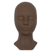 Mannequin Head with Replacement Eyelids - Real Lash