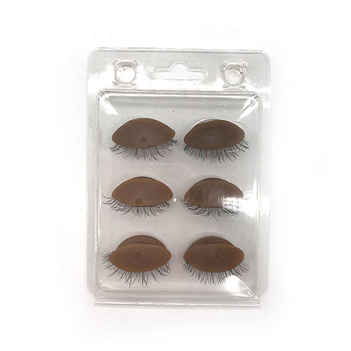 Replacement Eyelids for Training Mannequin - Real Lash