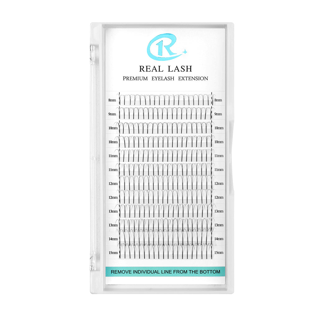 REALLASH LONG STEM PREMADE FANS(C Curl) - Real Lash