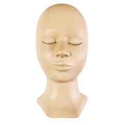 Mannequin Head with Replacement Eyelids - Real Lash