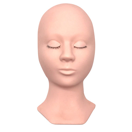 Mannequin Head with Replacement Eyelids - Real Lash